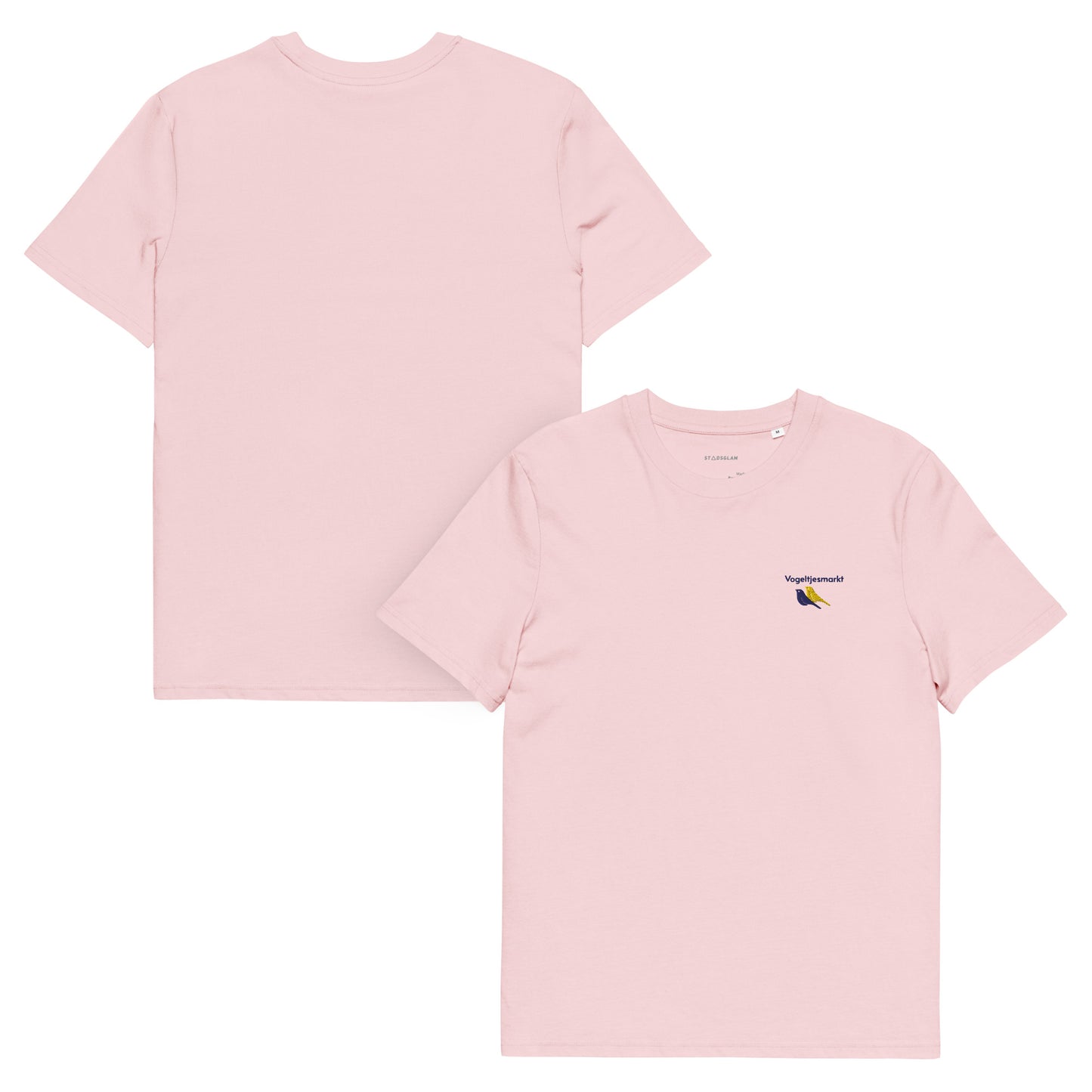 T-shirt Antwerpen - Uniseks - Bio Katoen - Vogeltjesmarkt -