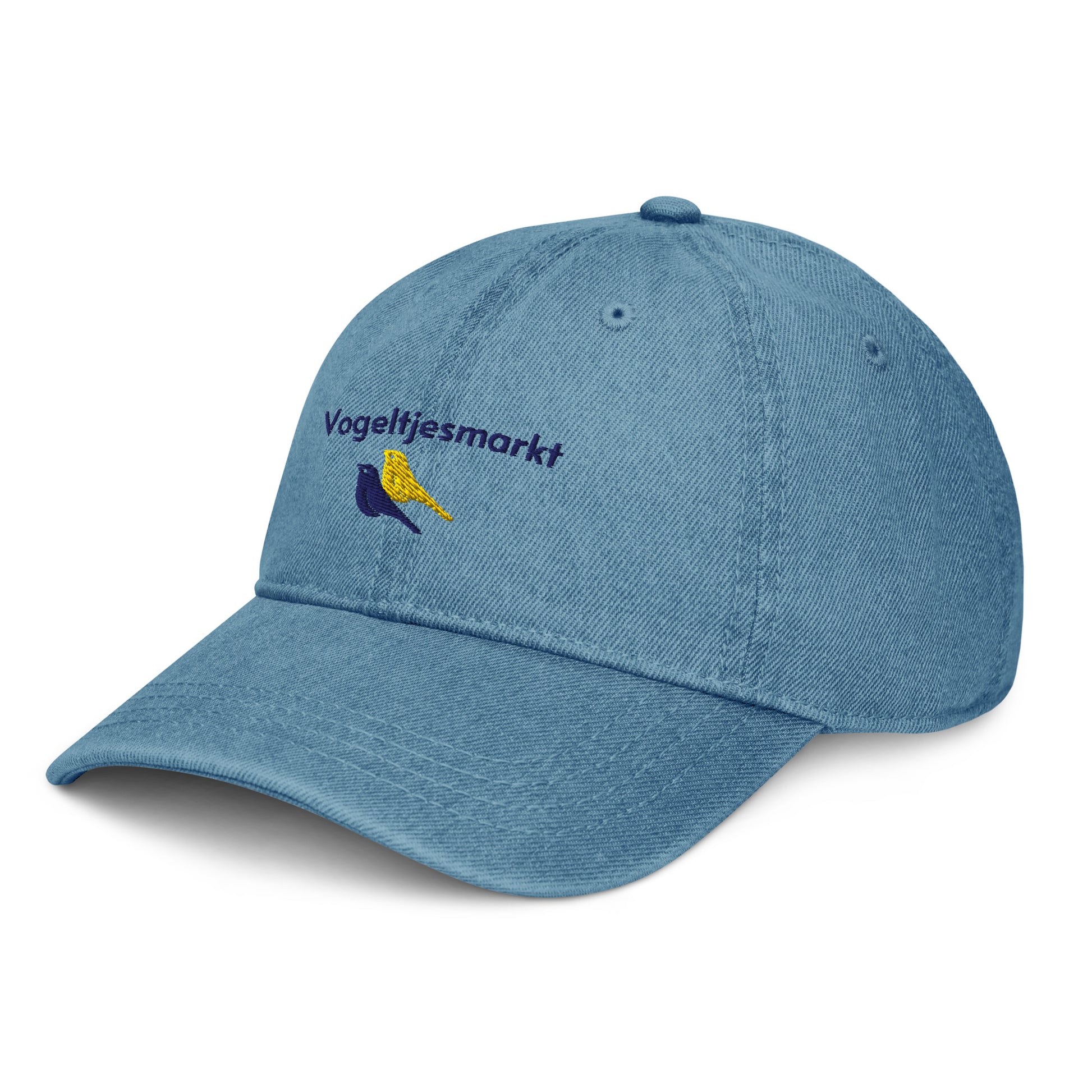 Pet Antwerpen -Denim pet - Dad Cap - Vogeltjesmarkt -  