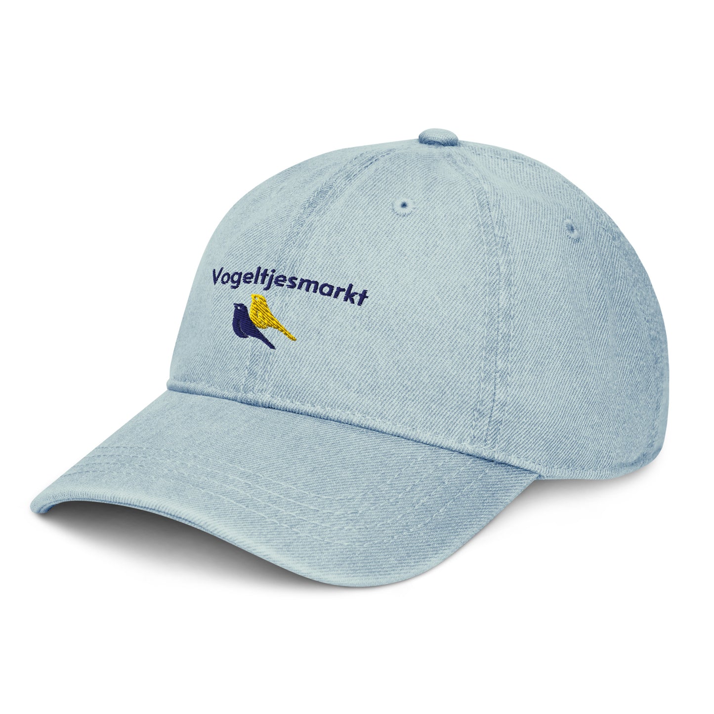 Pet Antwerpen -Denim pet - Dad Cap - Vogeltjesmarkt -  