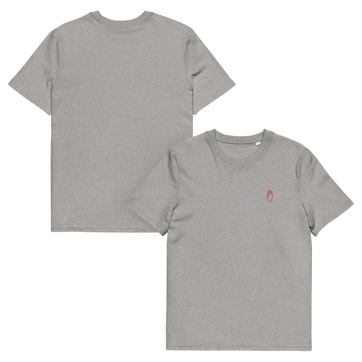 T-shirt Antwerpen - Uniseks - Bio Katoen - Antwerpse Hand - Grijs